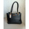 CABAS CUIR NOIR GUESS
