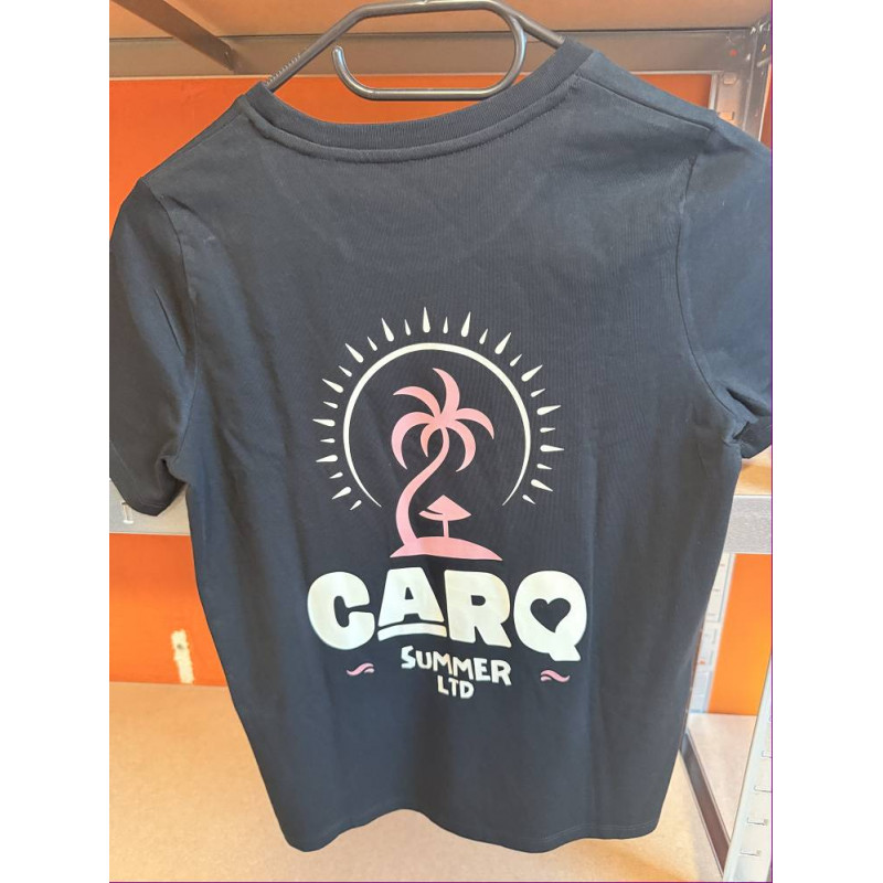 T-SHIRT NOIR PALMIER FS 4/6 ANS