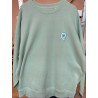 SWEAT  CARQ VERT PALE