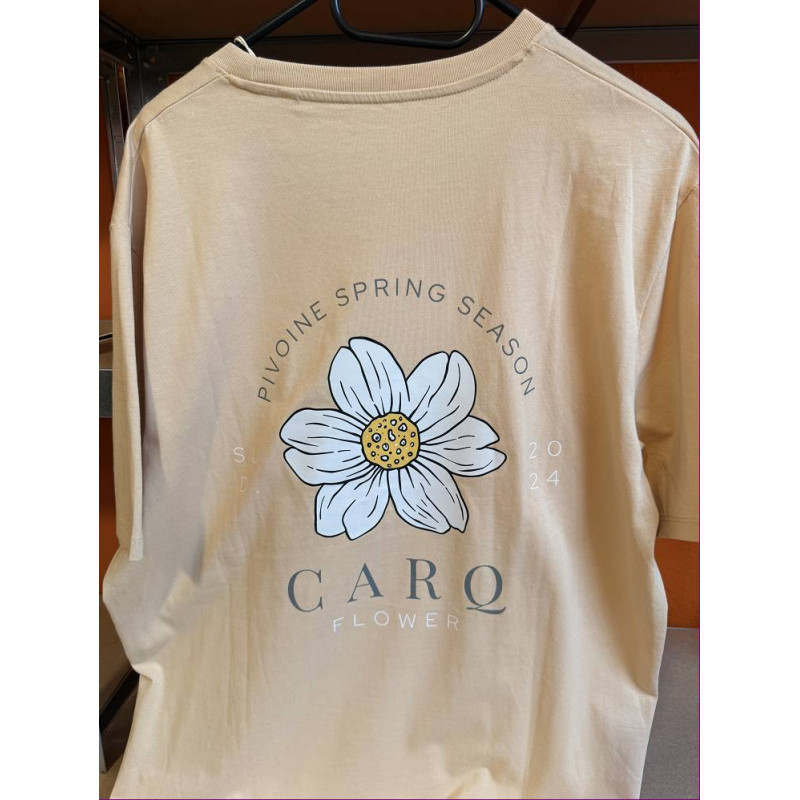 TSHIRT CARQFLOWER SAUMON XL