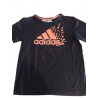 TEE-SHIRT NOIR ADIDAS TAILLE 9/10 ANS 
