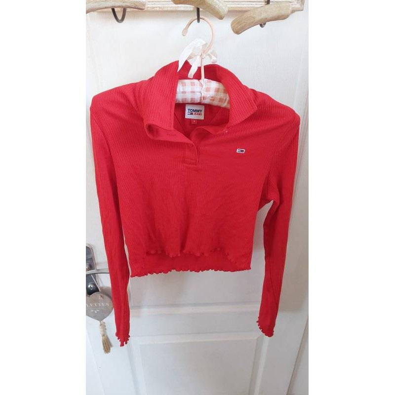 HAUT ROUGE TOMMY HILFIGER TAILLE S