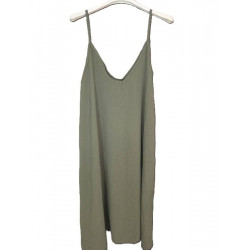 ROBE FINE BRETELLE KAKI