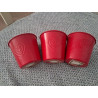 3 CACHE POT ROUGE 